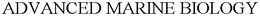ADVANCED MARINE BIOLOGY trademark