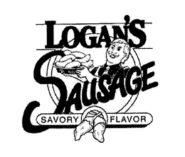LOGAN'S SAUSAGE SAVORY FLAVOR trademark