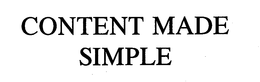 CONTENT MADE SIMPLE trademark