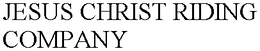 JESUS CHRIST RIDING COMPANY trademark