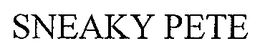 SNEAKY PETE trademark