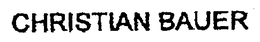 CHRISTIAN BAUER trademark