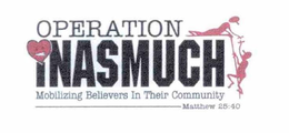 OPERATION INASMUCH MOBILIZING BELIEVERS IN THEIR COMMUNITY MATTHEW 25:40 trademark