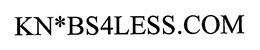 KN*BS4LESS.COM trademark