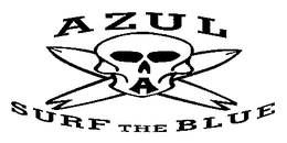 A AZUL SURF THE BLUE trademark