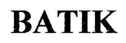 BATIK trademark