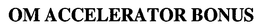 OM ACCELERATOR BONUS trademark