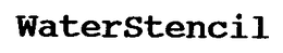 WATERSTENCIL trademark