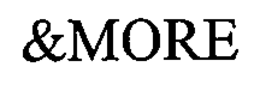 &MORE trademark