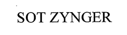SOT ZYNGER trademark