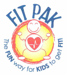 FIT PAK THE FUN WAY FOR KIDS TO GET FIT! trademark