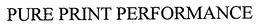 PURE PRINT PERFORMANCE trademark