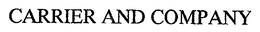 CARRIER AND COMPANY trademark