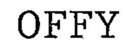 OFFY trademark