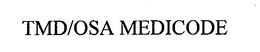 TMD/OSA MEDICODE trademark
