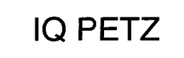 IQ PETZ trademark