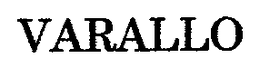 VARALLO trademark