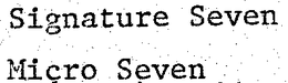 SIGNATURE SEVEN MICRO SEVEN trademark