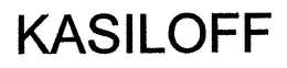 KASILOFF trademark