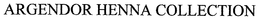 ARGENDOR HENNA COLLECTION trademark