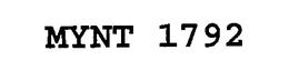 MYNT 1792 trademark