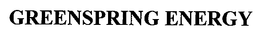 GREENSPRING ENERGY trademark