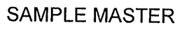 SAMPLE MASTER trademark