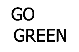 GO GREEN trademark
