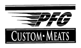 PFG CUSTOM·MEATS trademark