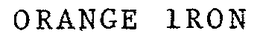 ORANGE IRON trademark