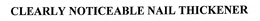 CLEARLY NOTICEABLE NAIL THICKENER trademark