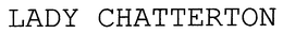 LADY CHATTERTON trademark