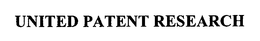 UNITED PATENT RESEARCH trademark