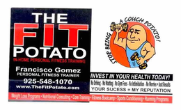 THE FIT POTATO IN-HOME PERSONAL FITNESS TRAINING STOP BEING A COUCH POTATO! trademark