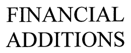 FINANCIAL ADDITIONS trademark