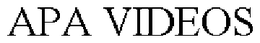 APA VIDEOS trademark