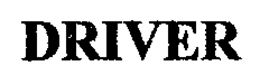 DRIVER trademark