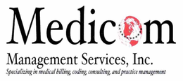 MEDICOM MANAGEMENT SERVICES, INC. SPECIALIZING IN MEDICAL BILLING, CODING, CONSULTING, AND PRACTICE MANAGEMENT trademark