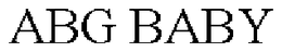 ABG BABY trademark