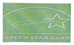 GREEN GREEN STAR CARD trademark