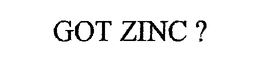 GOT ZINC ? trademark