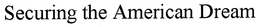 SECURING THE AMERICAN DREAM trademark