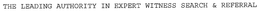 THE LEADING AUTHORITY IN EXPERT WITNESS SEARCH & REFERRAL trademark