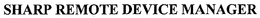 SHARP REMOTE DEVICE MANAGER trademark