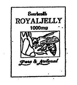 EVERHEALTH ROYALJELLY 1000MG PURE & NATURAL trademark