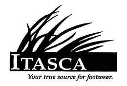ITASCA YOUR TRUE SOURCE FOR FOOTWEAR. trademark