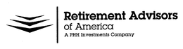 RETIREMENT ADVISORS OF AMERICA A PHH INVESTMENTS COMPANY trademark