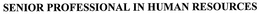 SENIOR PROFESSIONAL IN HUMAN RESOURCES trademark
