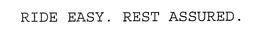 RIDE EASY. REST ASSURED. trademark