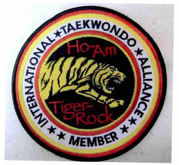 INTERNATIONAL TAEKWONDO ALLIANCE MEMBER HO-AM TIGER-ROCK trademark